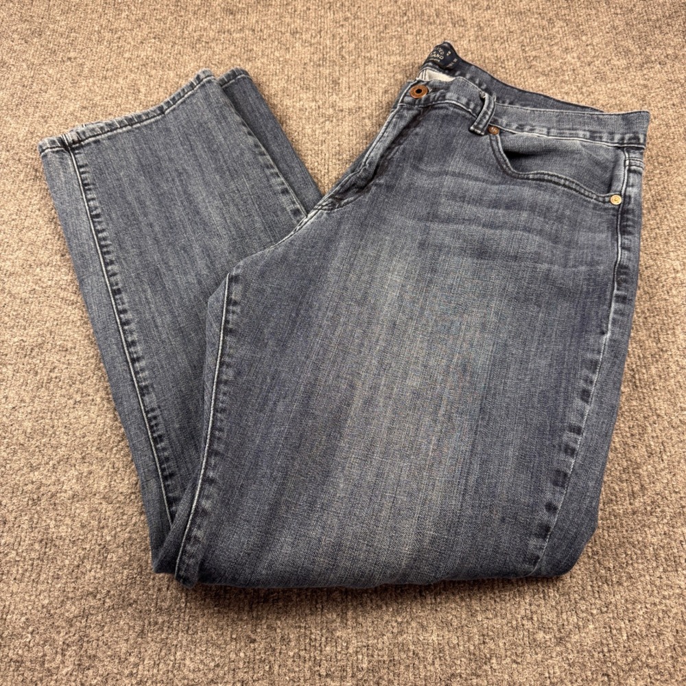 Lucky Brand 221 Original Straight Mens 38x32 Blue Excellent Medium Wash Jeans